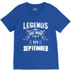 Legends Are Born In September V-Neck Tee