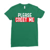 greet me Ladies Fitted T-Shirt