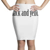black and yellow Pencil Skirts