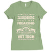 proud vet tech dad Ladies Fitted T-Shirt