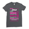 quens are born in july Ladies Fitted T-Shirt