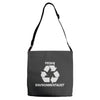 pesky environmentalist Adjustable Strap Totes