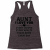 I Love You Aunt Racerback Tank