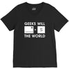 geeks will save the world mac version (2) V-Neck Tee