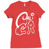 california love cali finger sign Ladies Fitted T-Shirt
