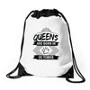 Queens Are Born In October Drawstring Bags