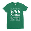 bitch switch Ladies Fitted T-Shirt