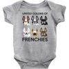 united color of frenchies Baby Bodysuit