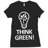 think green Ladies Fitted T-Shirt