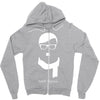 adolf hipster hitler geek Zipper Hoodie
