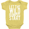 let the wild rumpus Baby Onesie