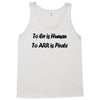 to err is human funny t shirt pirate humor parody s 3xl Tank Top