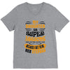 My Daughter Is Super Awesome Her Stepdad V-Neck Tee