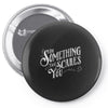 scary type Pin-back button