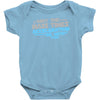 may the mass times acceleration be with you Baby Onesie