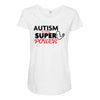Autism Is My Super Power Maternity Scoop Neck T-shirt