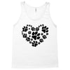 cat love paw Tank Top