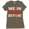 we in this bit&copy;#! Ladies Fitted T-Shirt