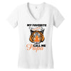My Favorite People Call Me Papa Women's V-Neck T-Shirt