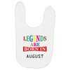 legends are born august Baby Bibs