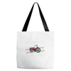 case ih red tractor boy comin' through Tote Bags