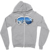 ski goggles copy Zipper Hoodie