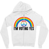 I Am Voting Yes Zipper Hoodie