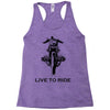 live to ride Racerback Tank