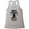 Best Friend Pug Racerback Tank