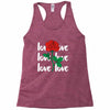 Love Rose Racerback Tank