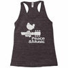 peace and music Racerback Tank