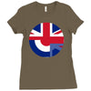 mod union jack, ideal gift, birthday present Ladies Fitted T-Shirt