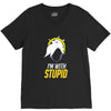 im with stupid V-Neck Tee