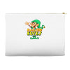 raised by elves elf christmas Accessory Pouches