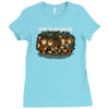 where the halflings are Ladies Fitted T-Shirt