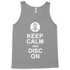 keep calm and disc golf on target frisbee basket Tank Top
