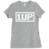 1 up funny video game Ladies Fitted T-Shirt