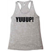 yuup humour Racerback Tank