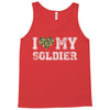 i love my soldier regular camouflage Tank Top