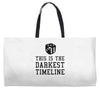 this is the darkest timeline Weekender Totes