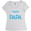 Only the Best Dads get Promoted to Papa Women's Triblend Scoop T-shirt