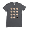 charlie moticons Ladies Fitted T-Shirt