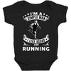simple man running Baby Bodysuit