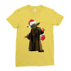 yoda christmas Ladies Fitted T-Shirt