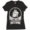 Sailor Life Is Adventure Dare It Ladies Fitted T-Shirt