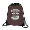 Super Cool Pop Pop Of A Freaking Awesome Grandson Drawstring Bags