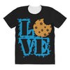 Love Cookie Monster All Over Women's T-shirt