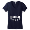 loco coco skul Women's V-Neck T-Shirt