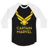captain marvel 4 3/4 Sleeve Shirt