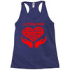 autism mom my heart Racerback Tank